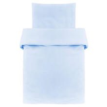 Baby Bedding Set - Duvet Cover 80x80 cm - Pillowcase 35x40 cm - 100% Cotton - Single Bed Duvet Set - Oeko-Tex Certified (Blue)