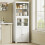 Homcom Alacena de Cocina Blanco 60 x 30 x 162 cm 5