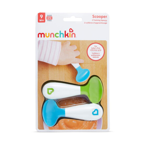 Munchkin Infant Scooper Spoons, Blue/Green 2