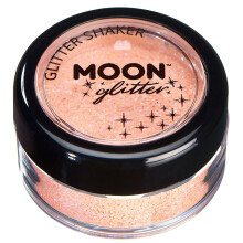 Pastel Glitter Shakers by Moon Glitter - Peach - Cosmetic Festival Makeup Glitter for Face, Body, Nails, Hair, Lips - 5g