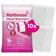 Hand Warmers – Air-Activated Disposable Hand Warmer Packets for Gloves & Pockets, Up to 10 Hours Warmth, Odourless, 10 Pack