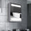 Homcom Armario con Espejo Blanco 50 x 15 x 60 cm 5