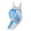 CareMaster Ergonomically Designed Thick Fleece Padding Fly Mask Full Face Silver/Blue Retro (L; Full Size) 2