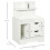 Homcom Mesita de Noche Blanco 40 x 30 x 60 cm 6