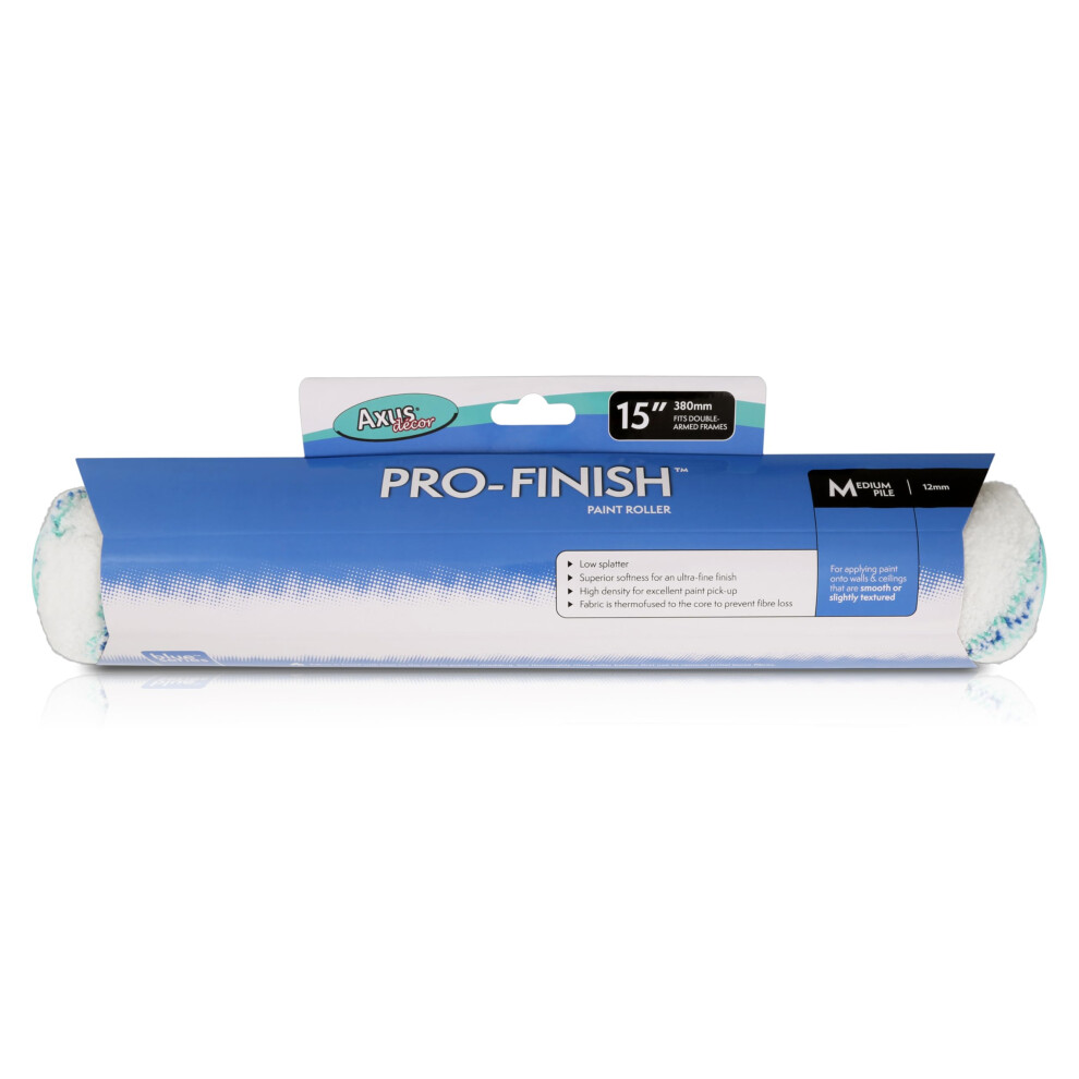 Pro-Finish Roller, Medium Pile (Blue Series) 15 Inch,Ultra Fine Finish, For Professional & Diy Projects, Smooth Or Semi Smooth Walls And Ceilings, For - Image 3