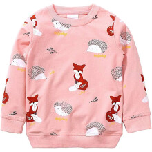 Girls Christmas Sweatshirt for Kids Cotton Top Casual Jumper T Shirt Toddler Clothes Long Sleeve Pullover Winter, 01 Pink, 2-3 Years