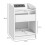 Homcom Mesita de Noche Blanco 40 x 40 x 58 cm 5