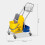 Homcom Carro de Limpieza Amarillo 72 x 49.5 x 95 cm 5