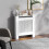 Homcom Cubierta de Radiador Blanco 78 x 19 x 82 cm 2