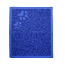 Anti-Slip Cat Litter Tray Mat, 44 x 38cm, Blue