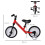 Homcom Bicicleta Equilibrio 2 en 1 Rojo 85 x 36 x 54cm 4