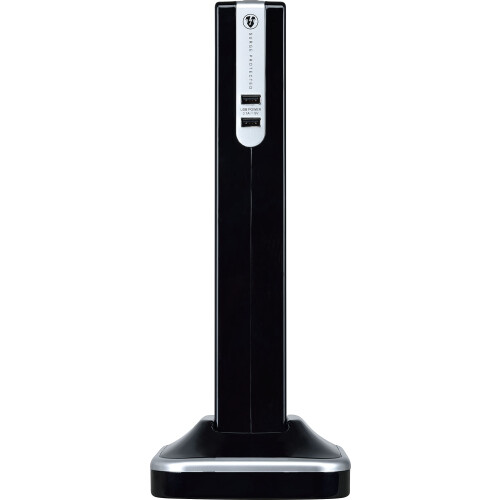 Eight Socket Surge Protected Power Centre Extension Lead, 2 Metre, Black 2