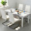 Homcom Sillas de Comedor Beige 45 x 61 x 98 cm 2