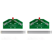 2X 137MHz V-Shaped Dipole Antenna DIY Kit Satellite Aviation Cloud Map for Horn Rod Dipole Antenna Signal Reception A