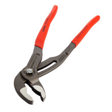 (180mm, Red/Grey) Knipex Cobra High Tech Water Pump Pliers