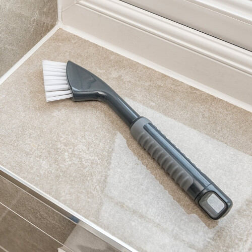 Addis ComfiGrip Grout/Cleaning Brush In Graphite With Stiff Bristles 1