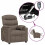 VidaXL vidaXL Massagesessel Elektrisch Taupe Stoff 1