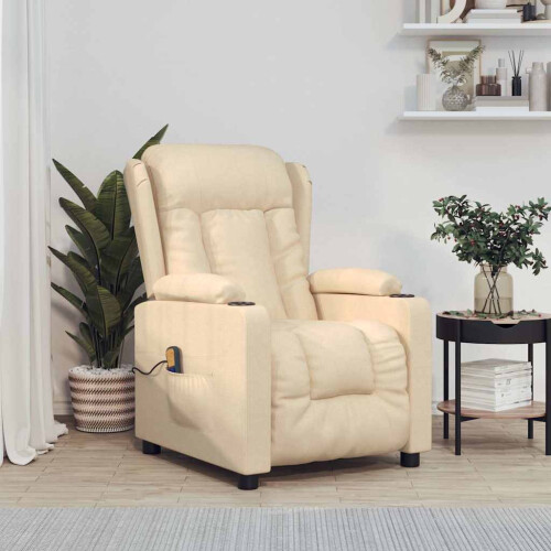 VidaXL vidaXL Massagesessel Creme Stoff