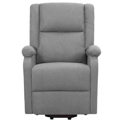 VidaXL vidaXL Massagesessel mit Aufstehhilfe Hellgrau Stoff 2