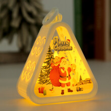 Christmas Lights Christmas Santa Night Light Glowing Figurine Tabletop Decoration for Holiday Party Gift Display