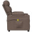 VidaXL vidaXL Massagesessel Elektrisch Taupe Stoff 4