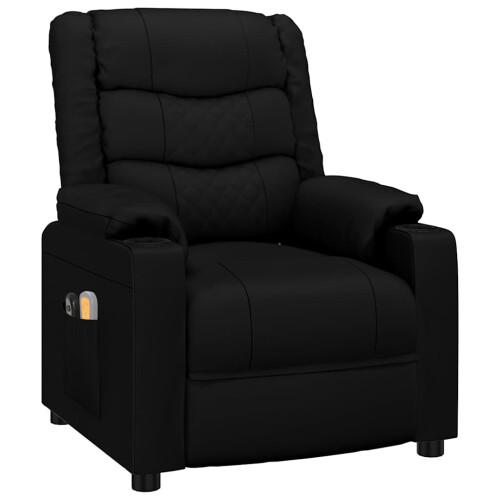 VidaXL vidaXL Massagesessel Elektrisch Schwarz Kunstleder 2
