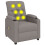 VidaXL vidaXL Massagesessel Taupe Stoff 2