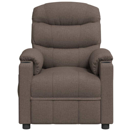VidaXL vidaXL Massagesessel Elektrisch Taupe Stoff 2