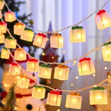 3M Christmas Gift Box String Lights 20 LEDs Remote Control 8 Modes Fairy Lights for Indoor Outdoor Holiday Tree Wedding Decor Waterproof