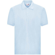 (M, Sky Blue) Awdis Adults Unisex Academy Pique Polo Shirt