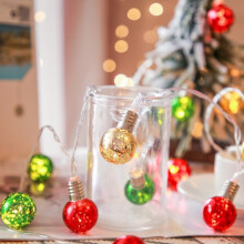 String Lights 3M 20 LED Classic Shape Waterproof Christmas Lights 8 Modes for Garden Party Decoration Remote Controlled