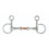 (5in, Silver) Shires Copper Lozenge Horse Hanging Cheek Snaffle Bit 1