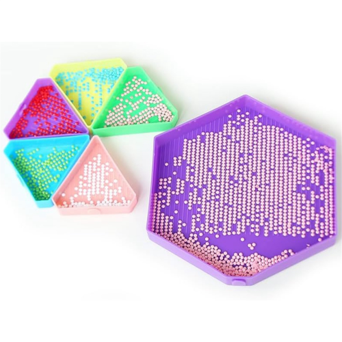 Οργανωτής δίσκων ζωγραφικής Diamond Art, Δίσκοι αξεσουάρ Diamond Art με πινέλο και κουτάλι, 2