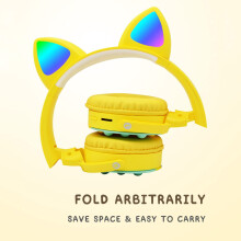 Kabellose Fidget-Kopfhörer mit Pop-Bubble - Regenbogen-Bluetooth-Headset für Kinder und Erwachsene (Cyan-Cat)