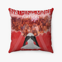Taie d'oreiller personnalisée AIVO Nothing More Nation en polyester filé carré, coussin décoratif pour lit, canapé ou décoration intérieure