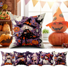 Décorations d'automne Jacenvly pour la maison, compatibles avec Halloween, housses de coussin blanches et colorées 45x45cm pour canapé, bureau,