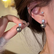 Boucles d'oreilles pendantes simples et rondes en perle RSAMD, accessoire élégant pour femme JO-A6
