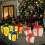 Julklappsask3-delad vikbar julklappsask Lysande julklappsask Jullykta Festivalsnöre 8