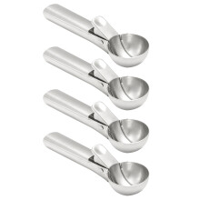 Lot de 4 cuillères à beurre portables en acier inoxydable pour gâteaux aux fruits et biscuits