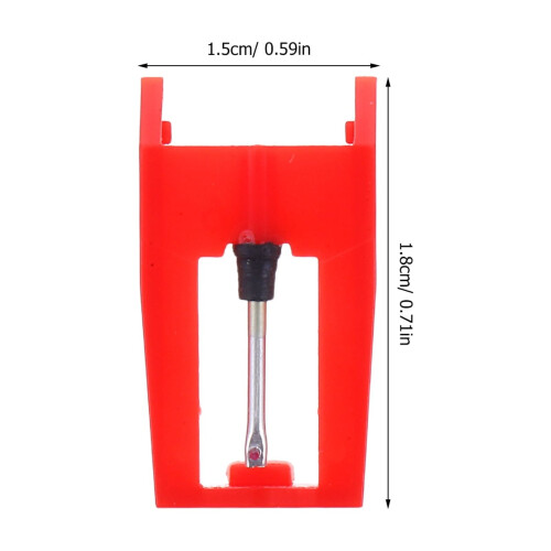 Vinyl Record Player Needle Stylus Red 7 pcs 1