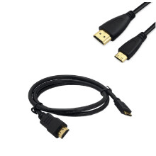 Cable Simyoung de 1,5 m a mini para D3500, D7500, D850, D500, R, RP, 5D Mark, 6D Mark II, 77D, 80D, SL3, SL2, T7, T7i, VIXIA HF0, HF, HF1, XF405