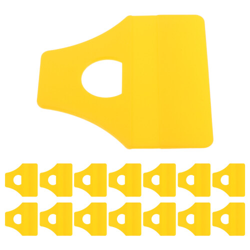 Plastic Automotive Squeegee Kit Yellow TPU 15 pcs