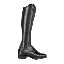 (3 UK Tall, Black) Moretta Childrens/Kids Gianna Leather Long Riding Boots