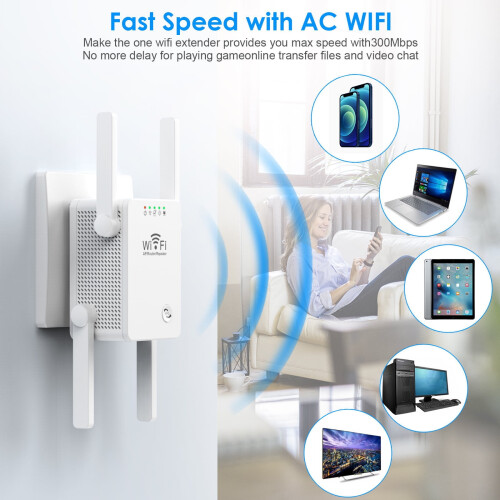 Ενισχυτής σήματος WiFi Extender για το σπίτι, ασύρματος αναμεταδότης μεγάλης εμβέλειας