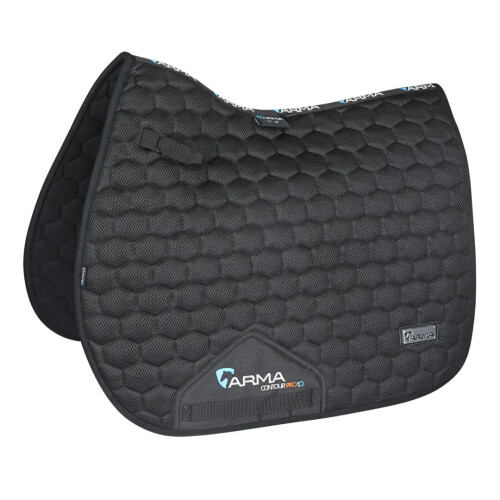(17in - 18in, Black) ARMA Mesh 3D Horse Saddlepad