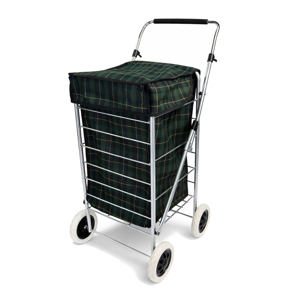 Photos - Laundry Basket / Hamper Oypla 4 Wheel Folding Shopping Trolley Bag Cart Market Laundry OYP3847 