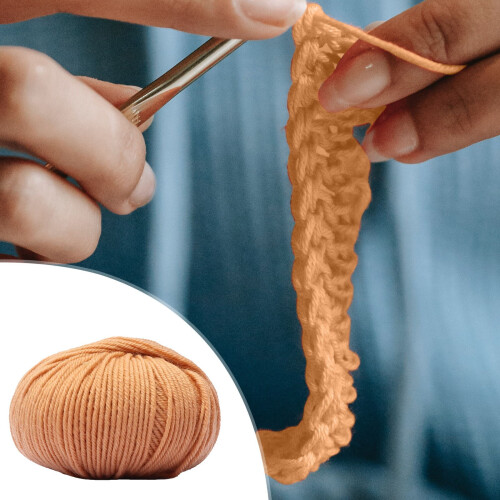 Νήμα Djunllk Soft Bulk 55g, Premium Νήμα Πλεκτού Συμβατό με Χειροτεχνίες DIY, Πουλόβερ, Κασκόλ, 2