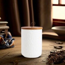 Bote de cerámica para cocina con tapas herméticas, tarros para almacenar café y azúcar para encimera, compatibles con té, granos y especias.