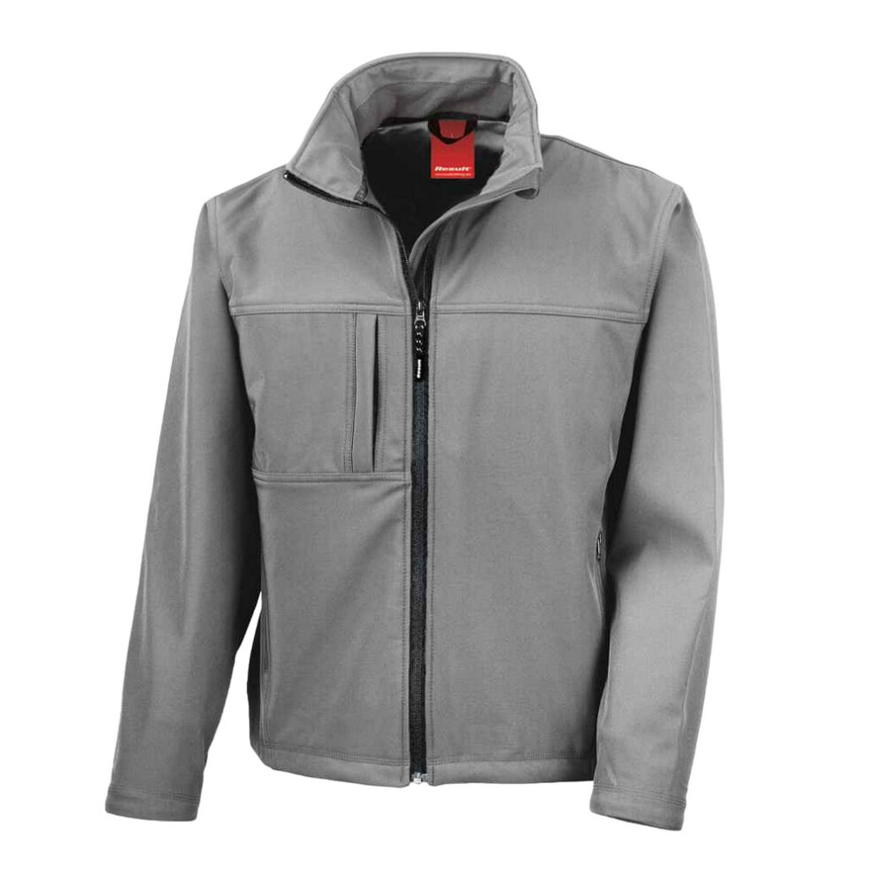 Result (S, Workguard Grey) Mens Classic Soft Shell Jacket