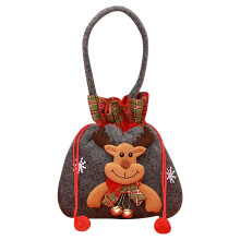 Cute1pc Natale compatibile con borsa Apple Borsa regalo Vigilia di Natale Borsa per confezione frutta Pace Borsa regalo per caramelle Borsa tote, Elk